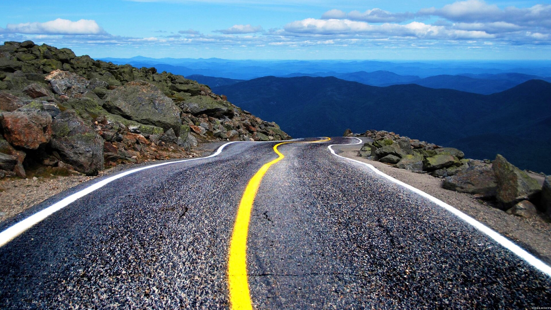 Горная дорога обои