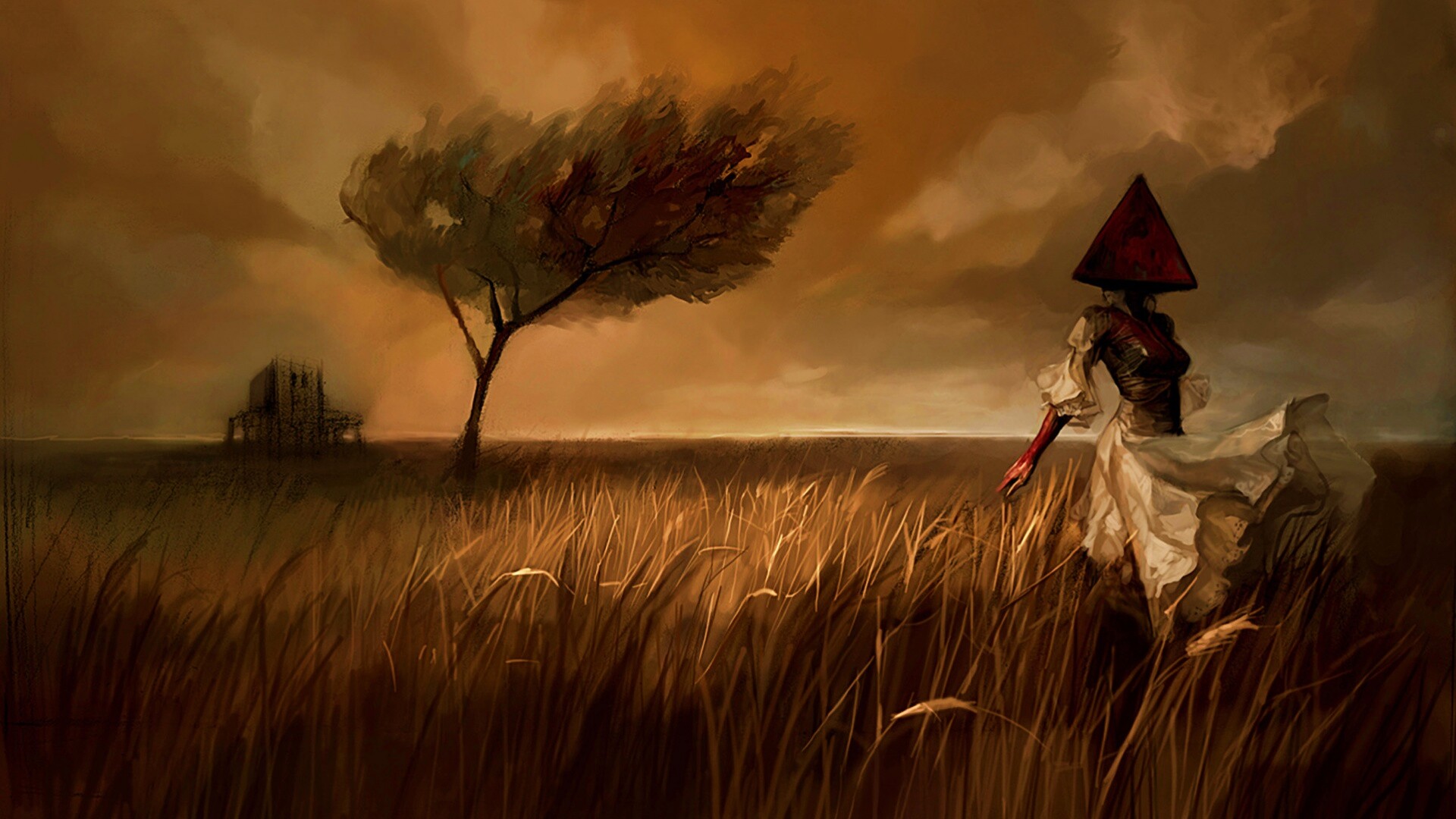 Треугольная голова обои