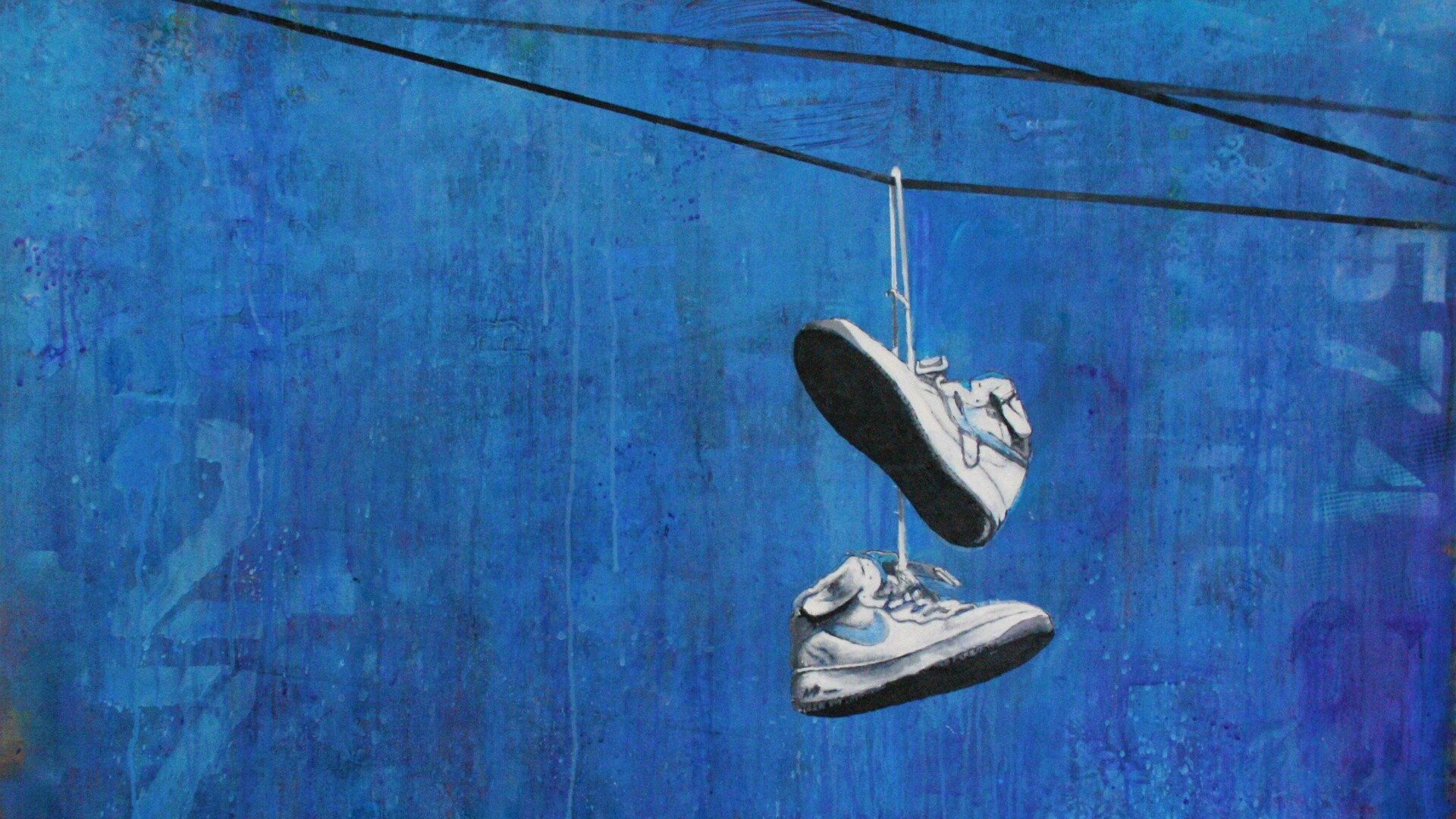 Кросовки на проводе обои