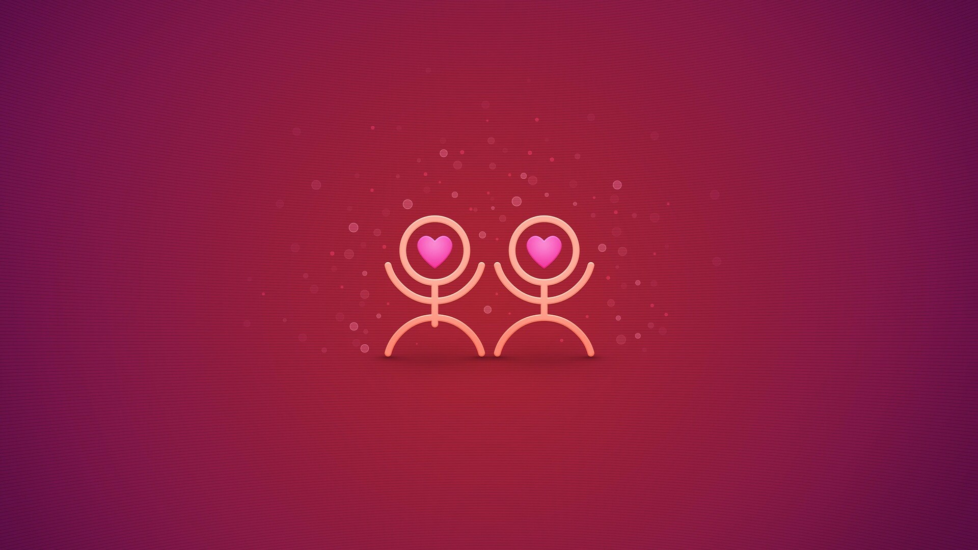 Влюблённые человечки обои