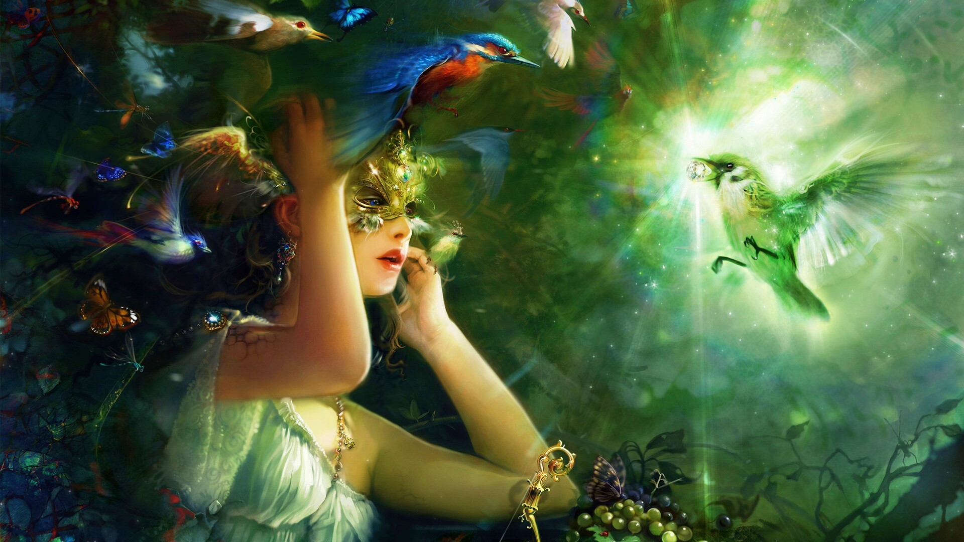 Птицы счастья обои