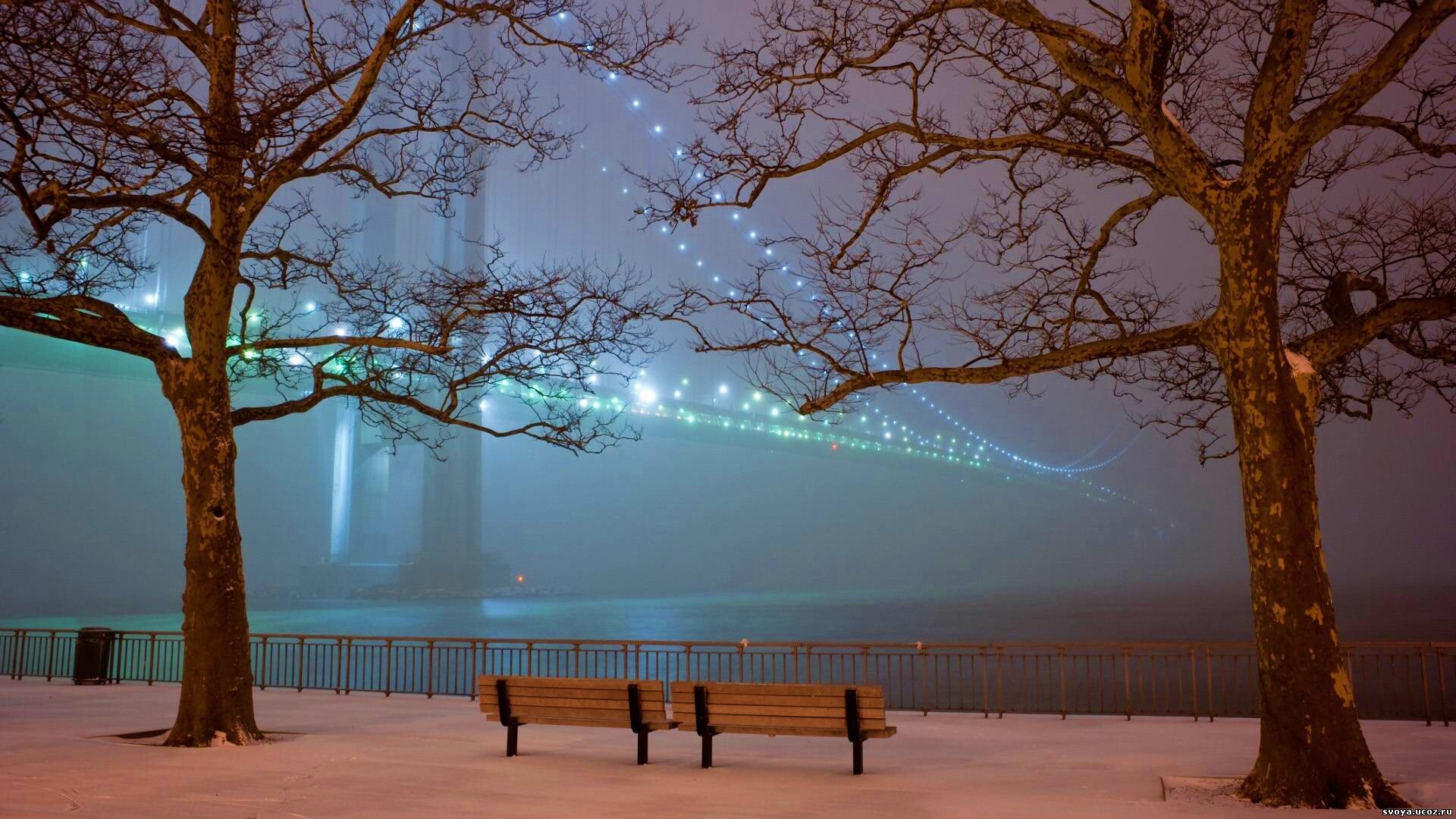 Вечер в Нью-Йорке обои