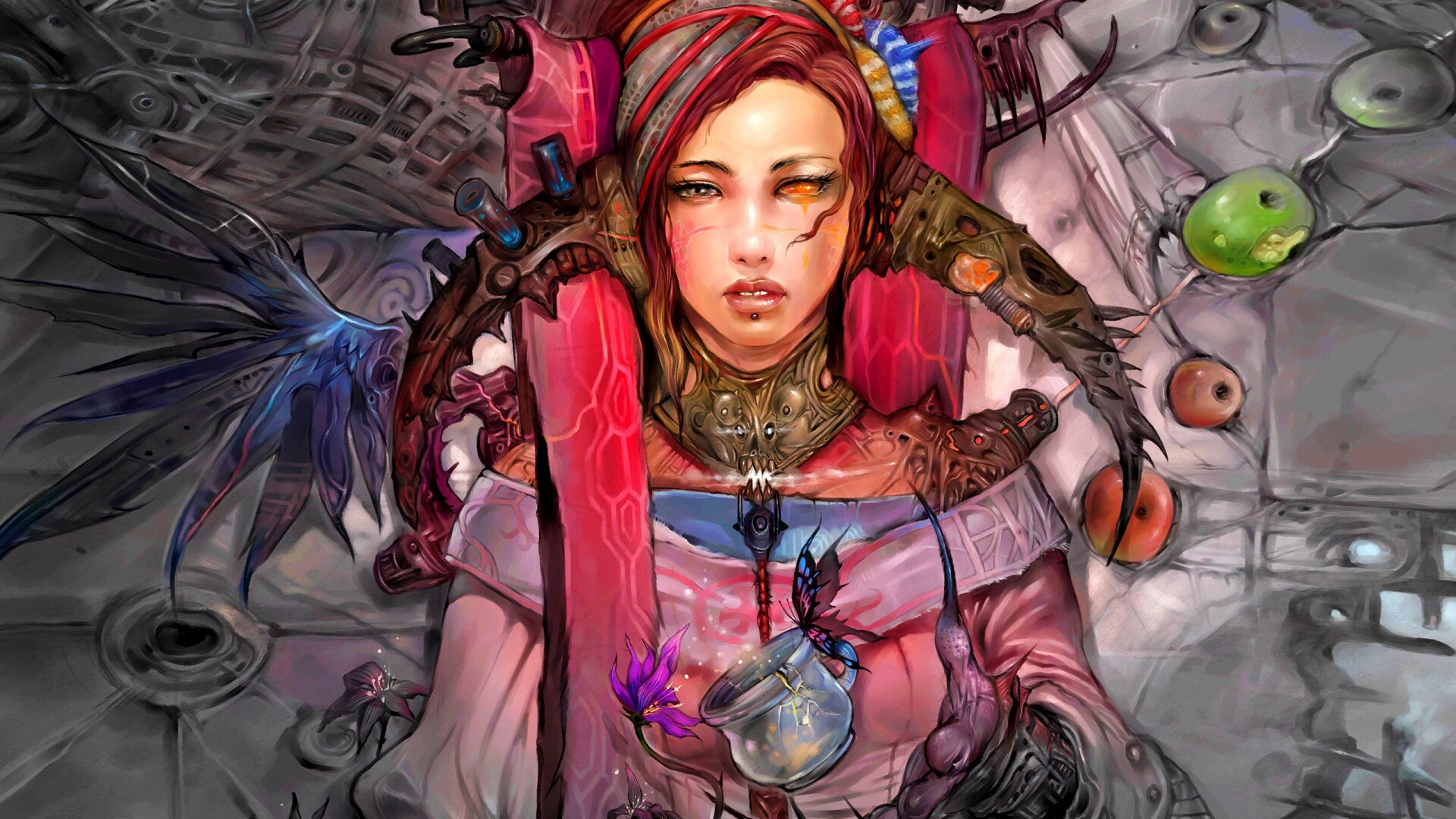 Странная девушка обои