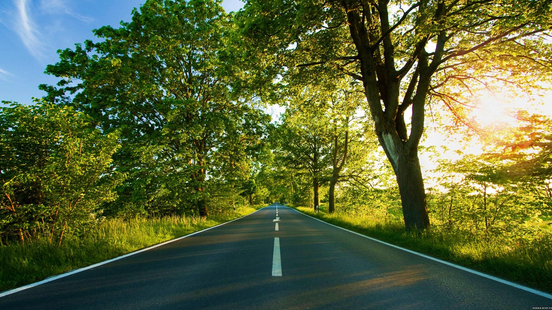 Прямая дорога обои