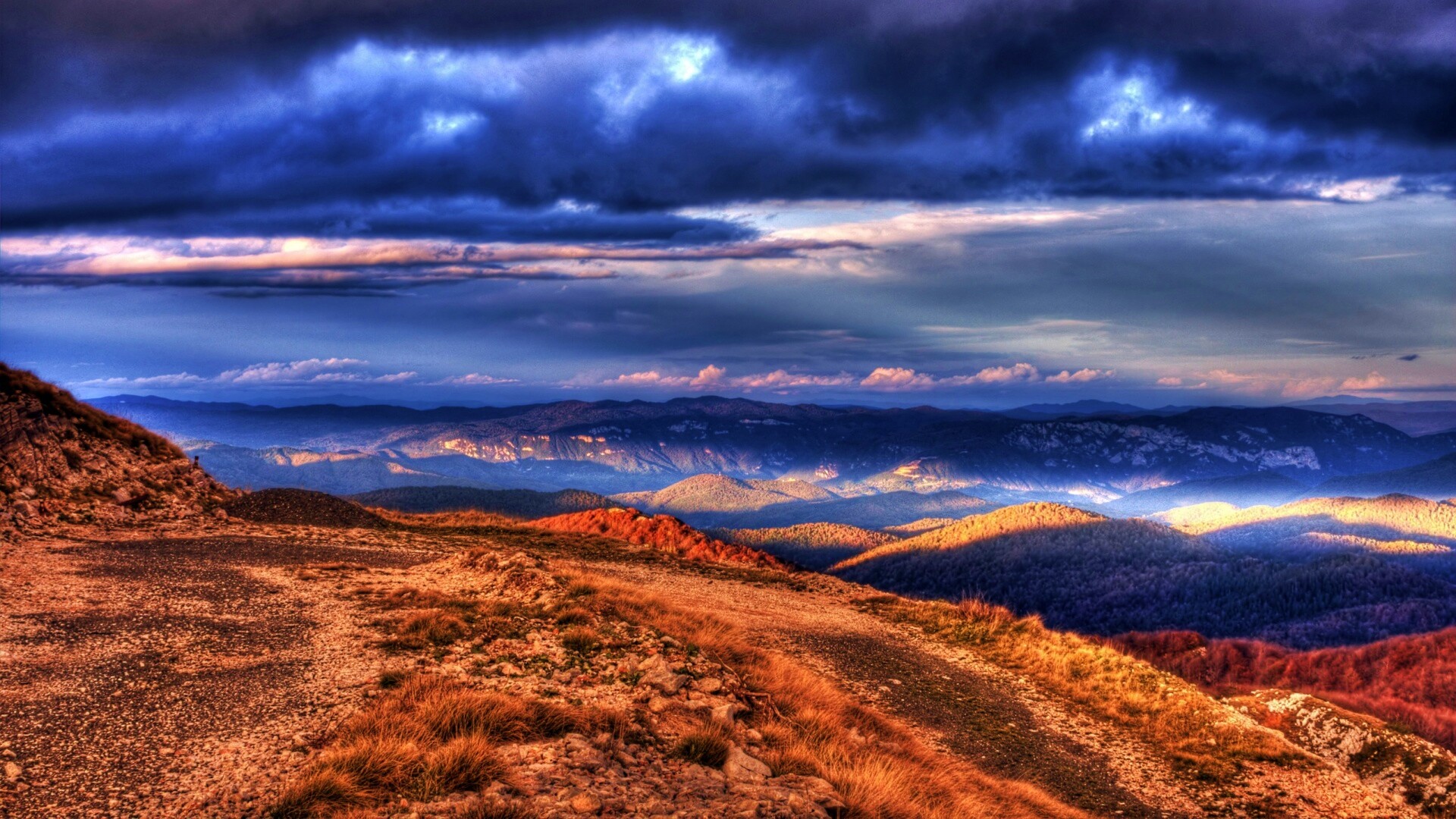 Горы в HDR обои