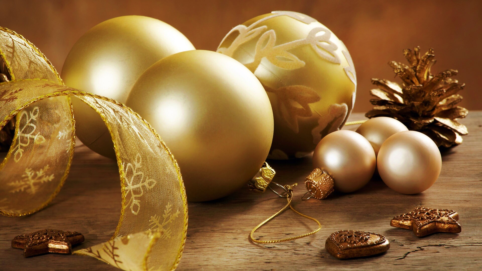 Новогодние атрибуты обои