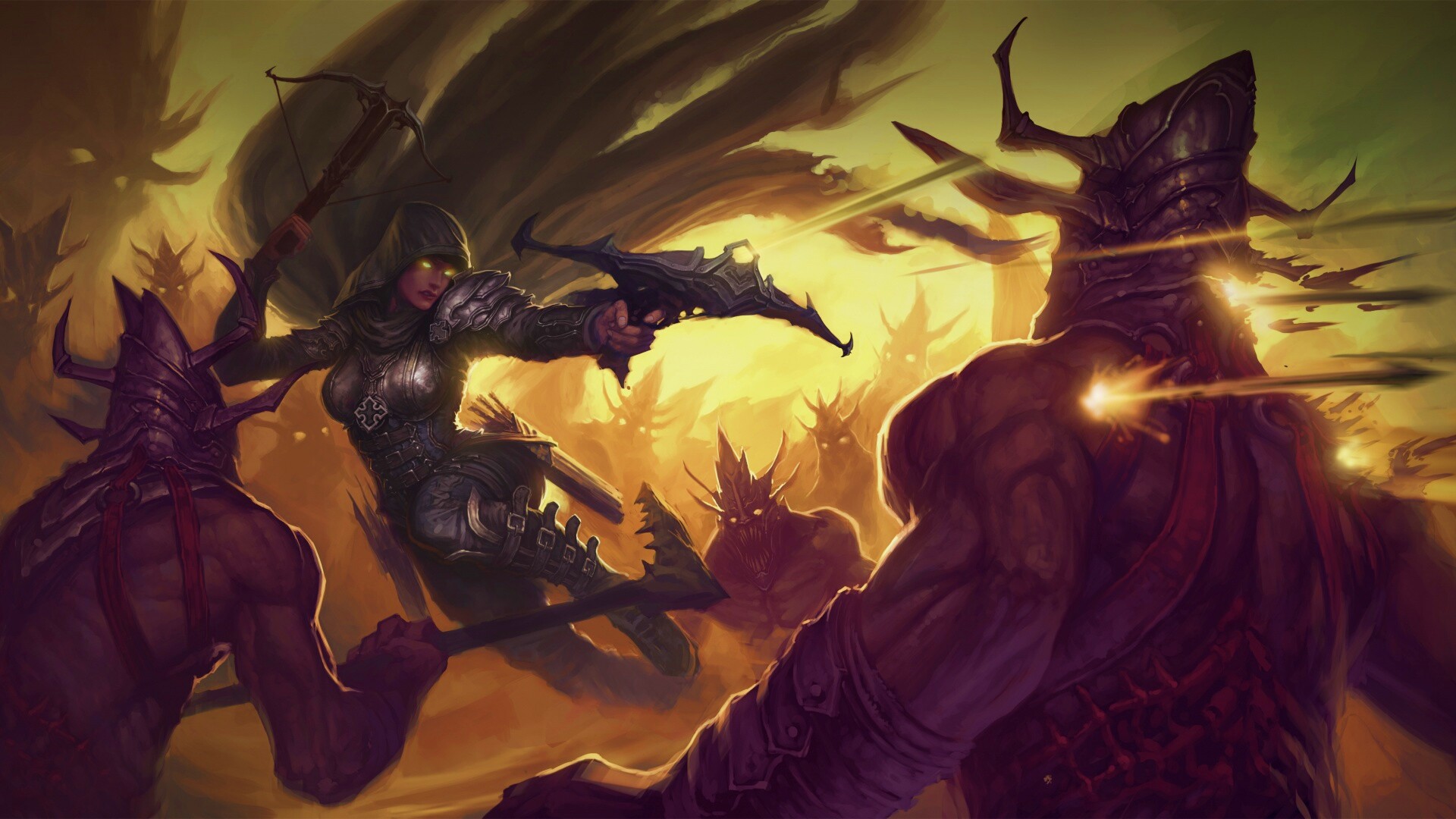 Охотник на демонов из Diablo 3 обои