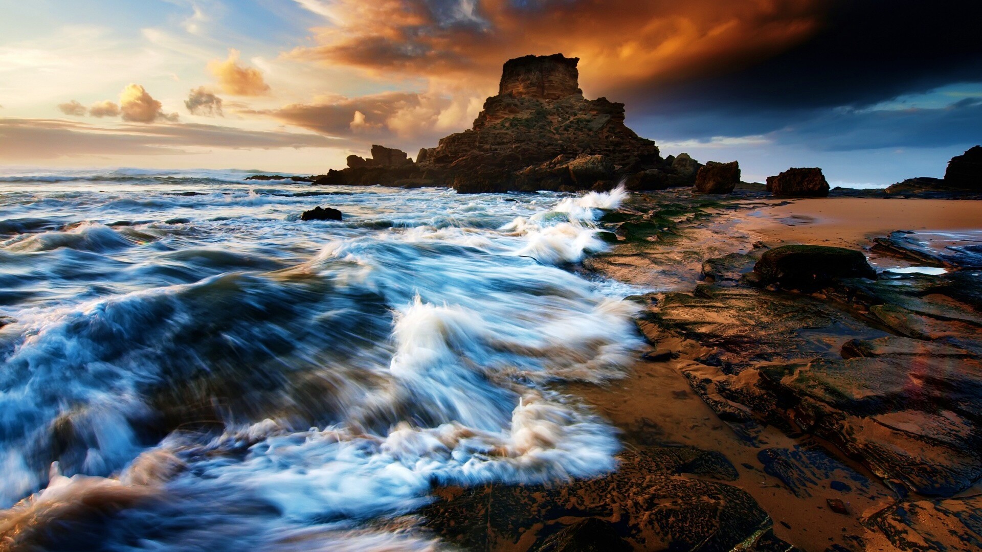 Побережье HDR обои