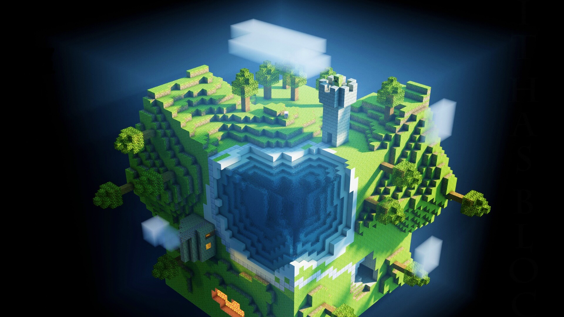 Планета Майнкрафт обои