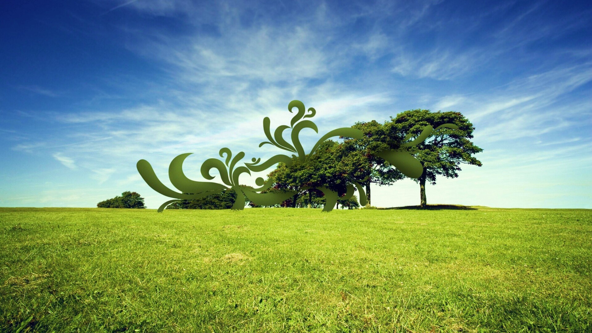 На равнине обои