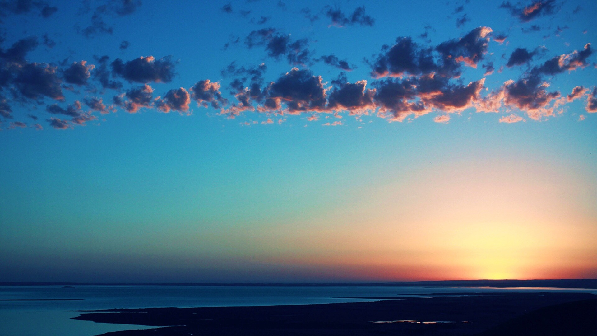 Шикарный закат обои