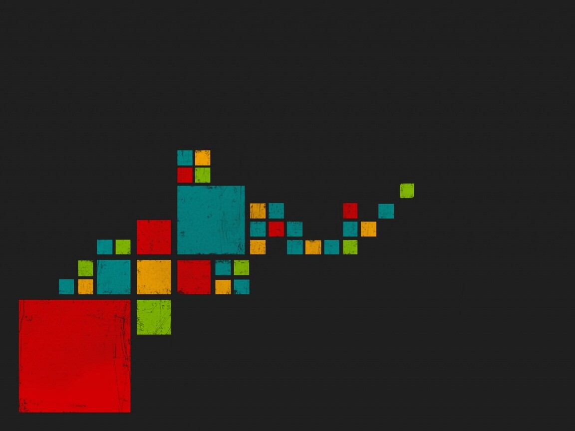 Цветные кубы обои