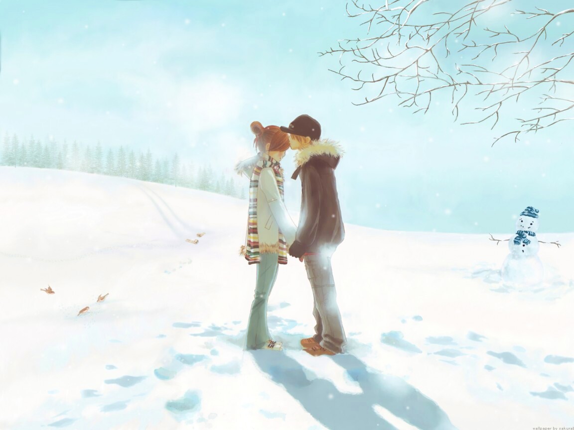 Влюбленная пара обои