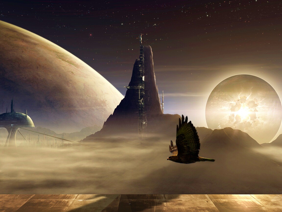 Город на другой планете обои