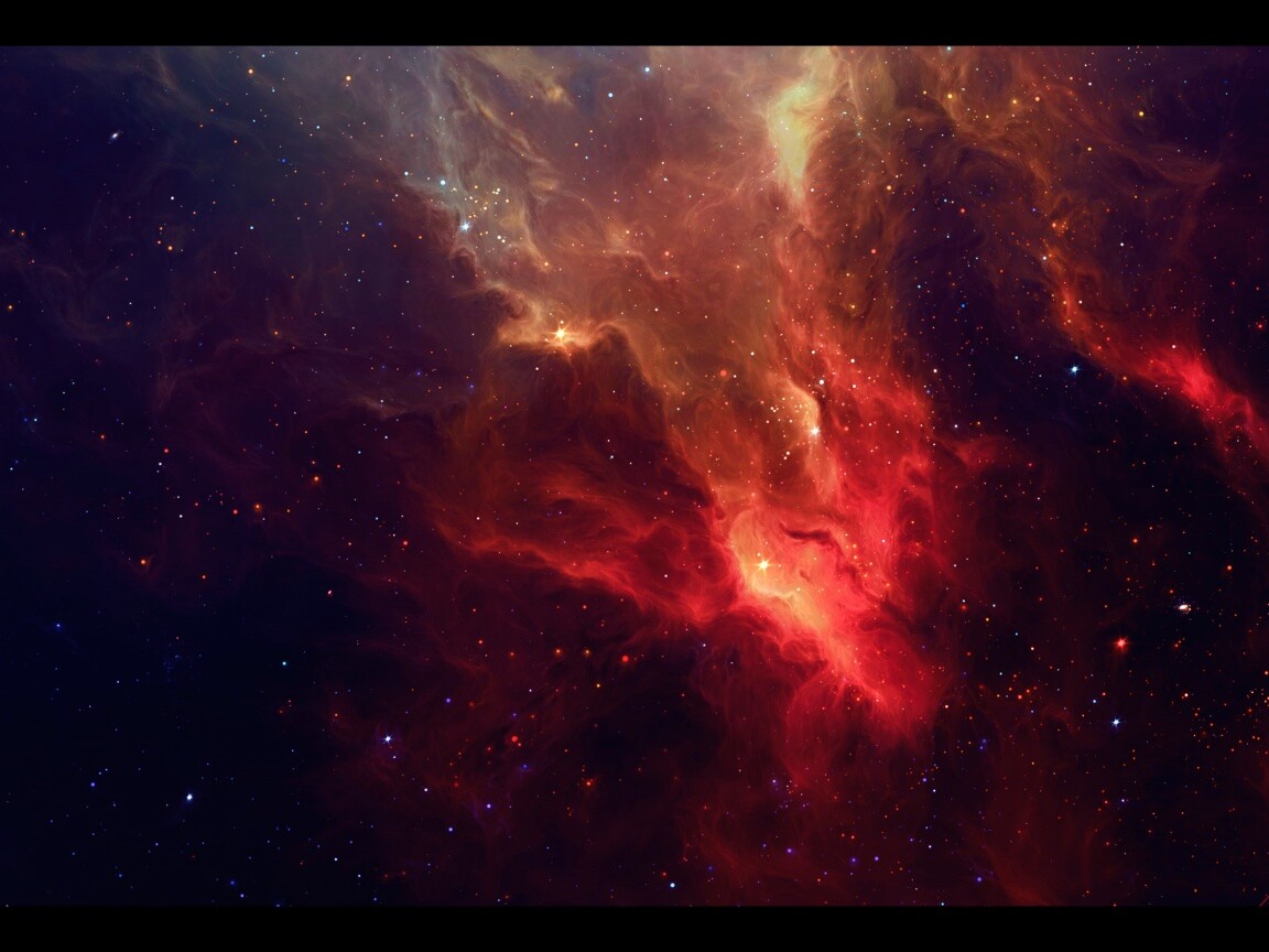 Красная туманность обои