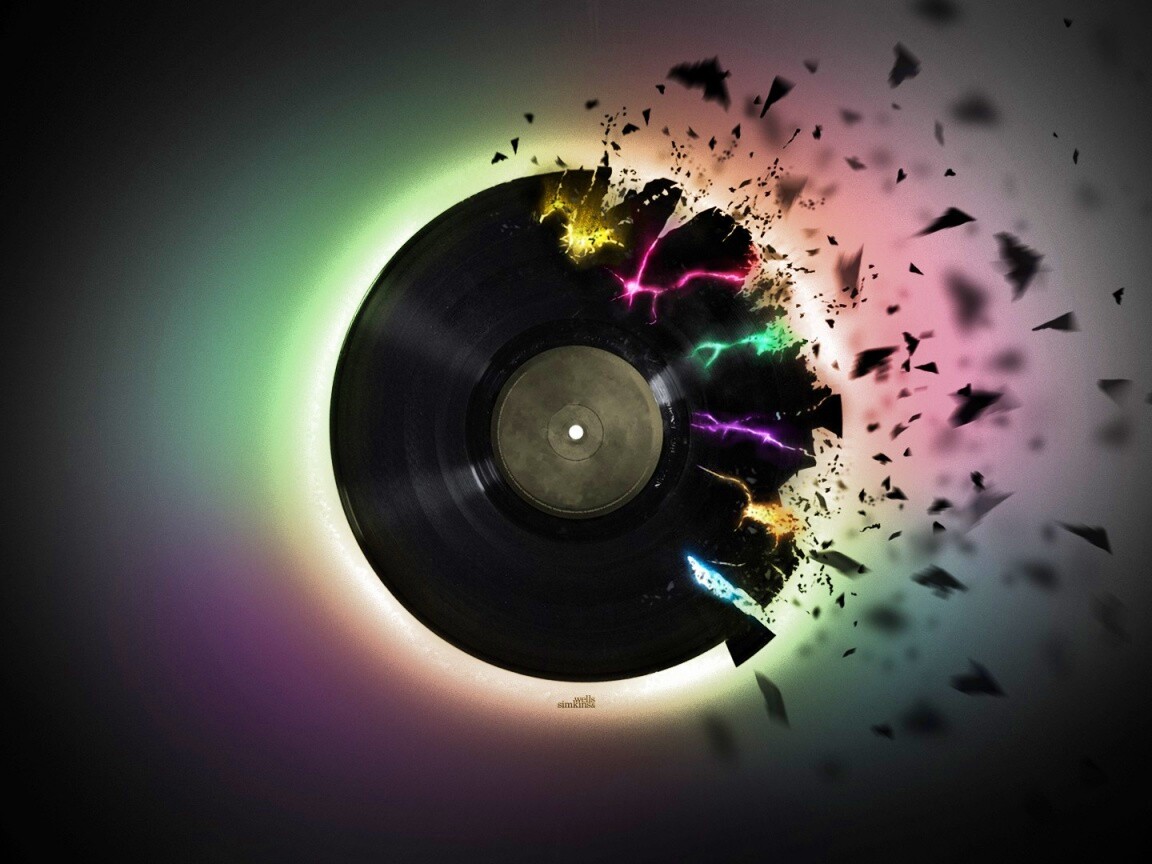 Разрывающийся винил обои