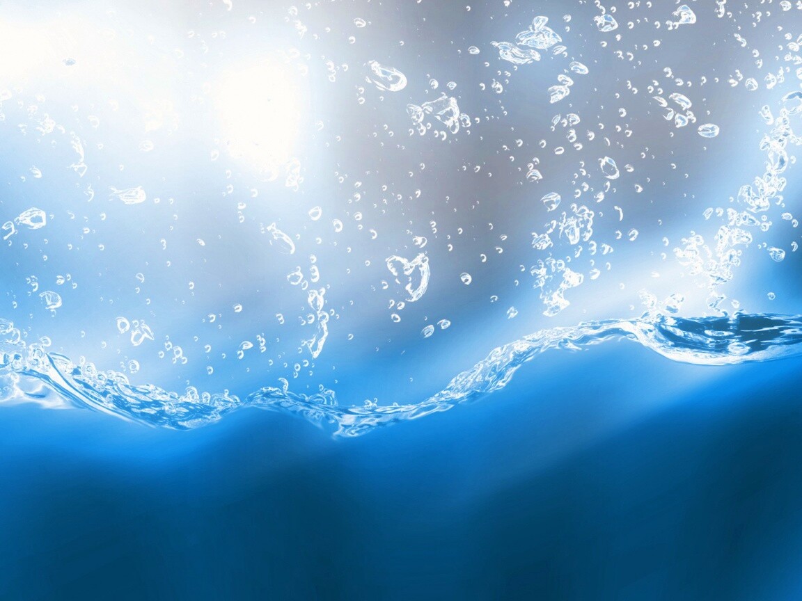 Пузырьки в воде обои