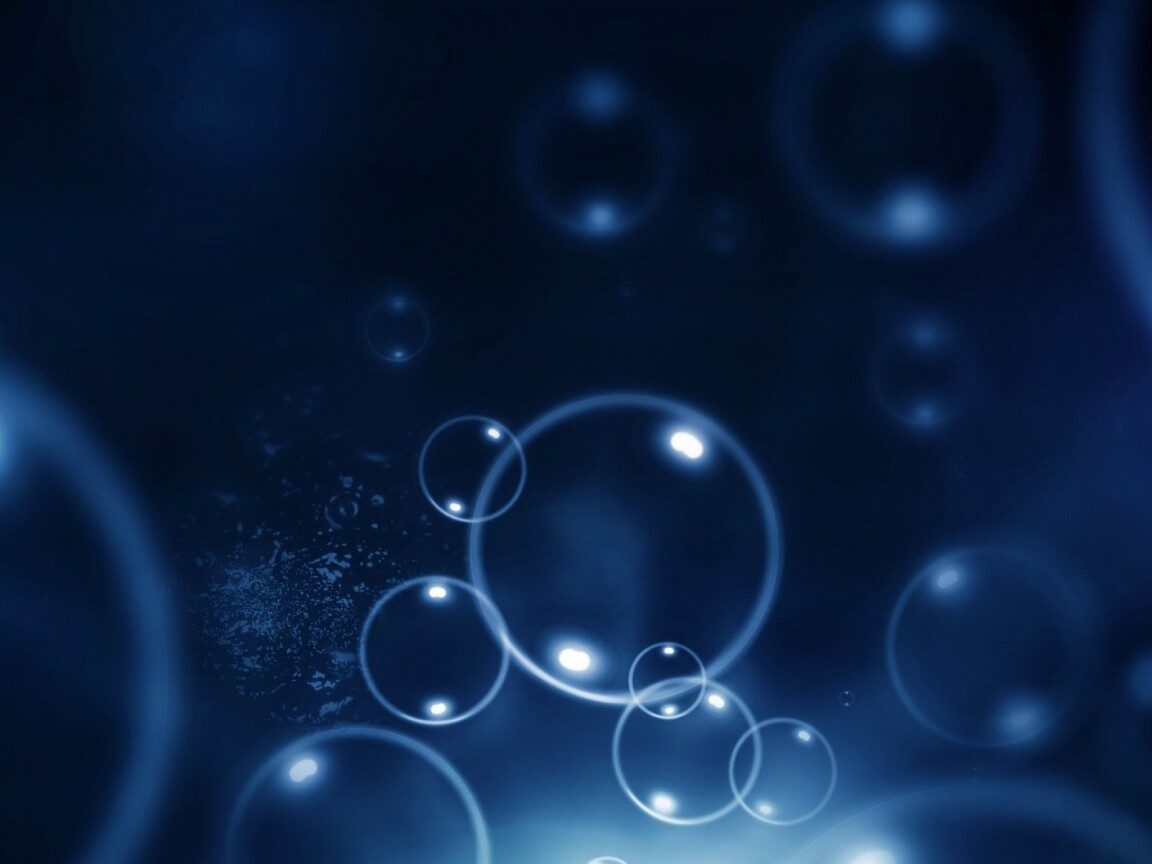 Пузыри в темной воде обои