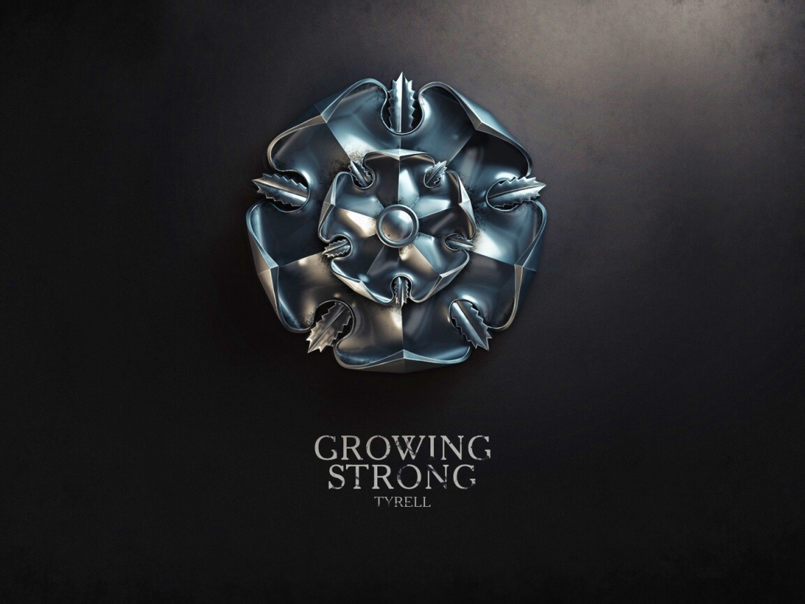 Металлический герб Тиреллов обои