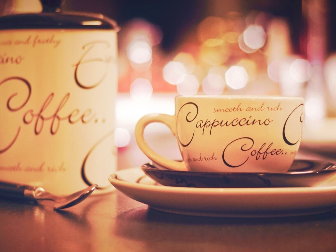 Чашечка капучино обои