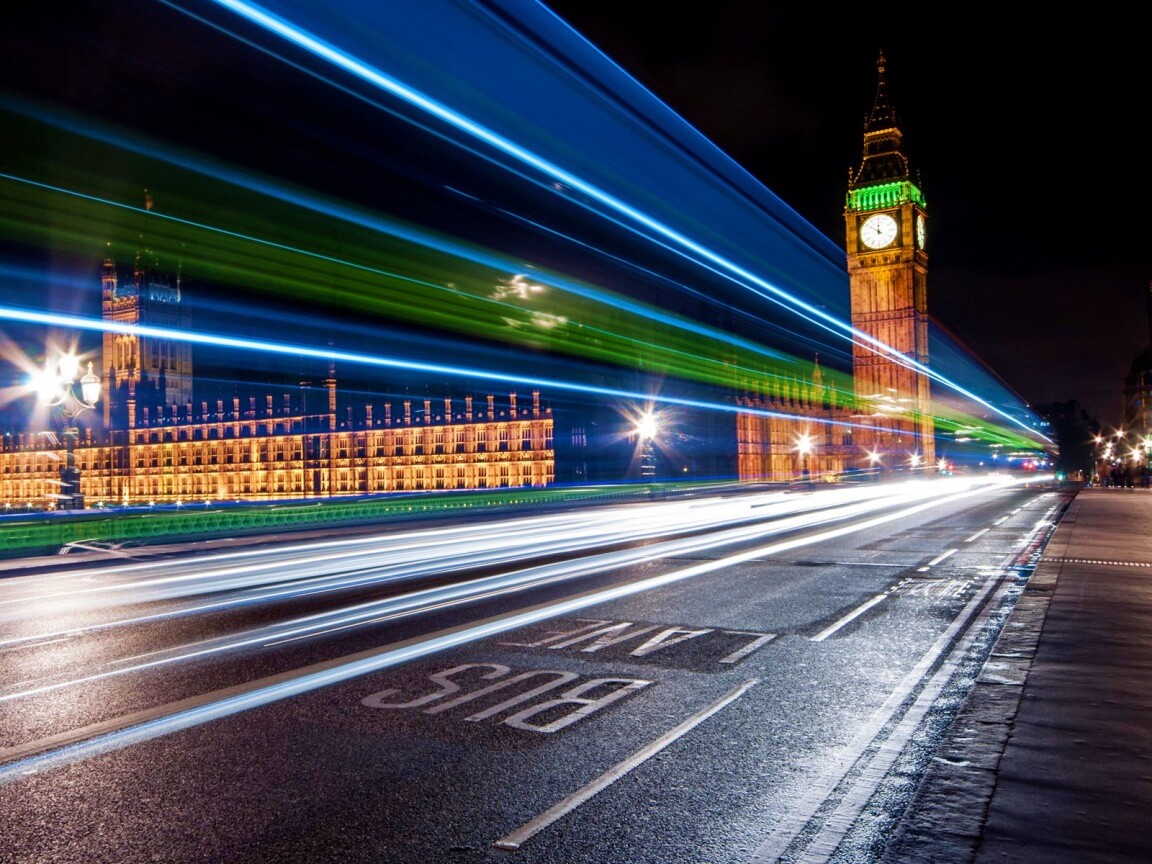 Ночной лондон обои