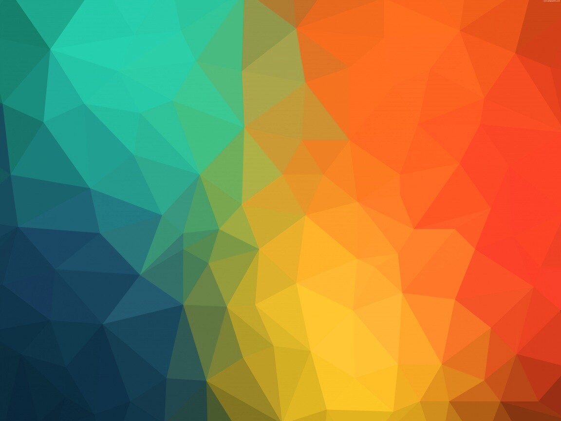 Фон с разноцветными треугольниками обои