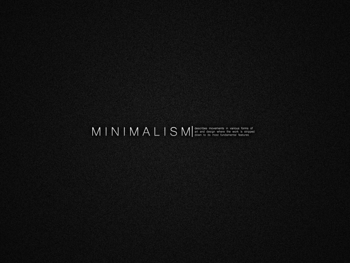 Минимализм обои