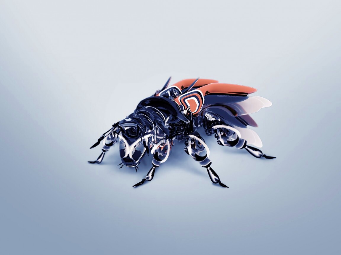 Кибер муха обои