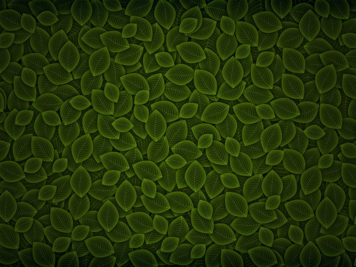 Векторные зеленые листья обои