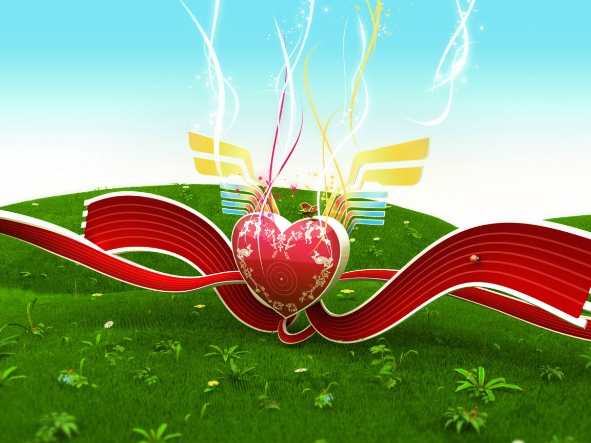 Валентинка обои