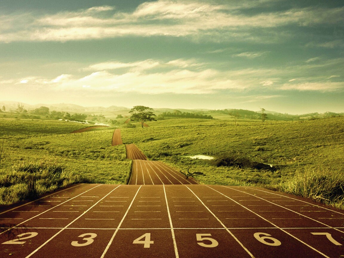 Бесконечная беговая дорожка обои