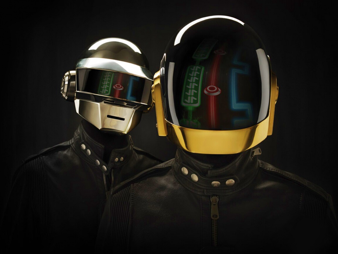 Daft Punk на темном фоне обои
