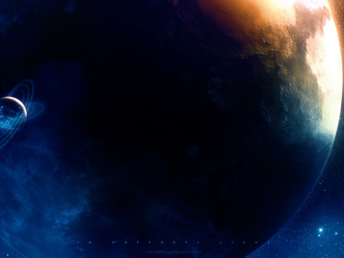 В темном свете обои