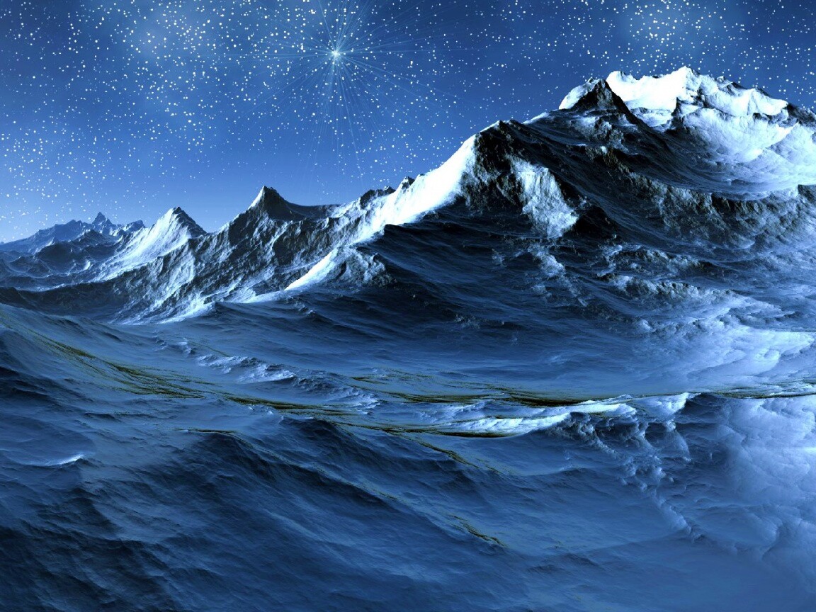 Северные горы обои