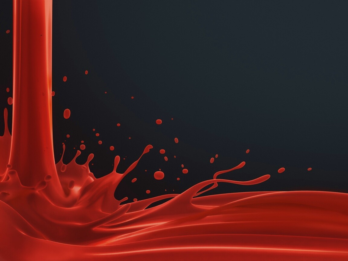 Красный всплеск обои