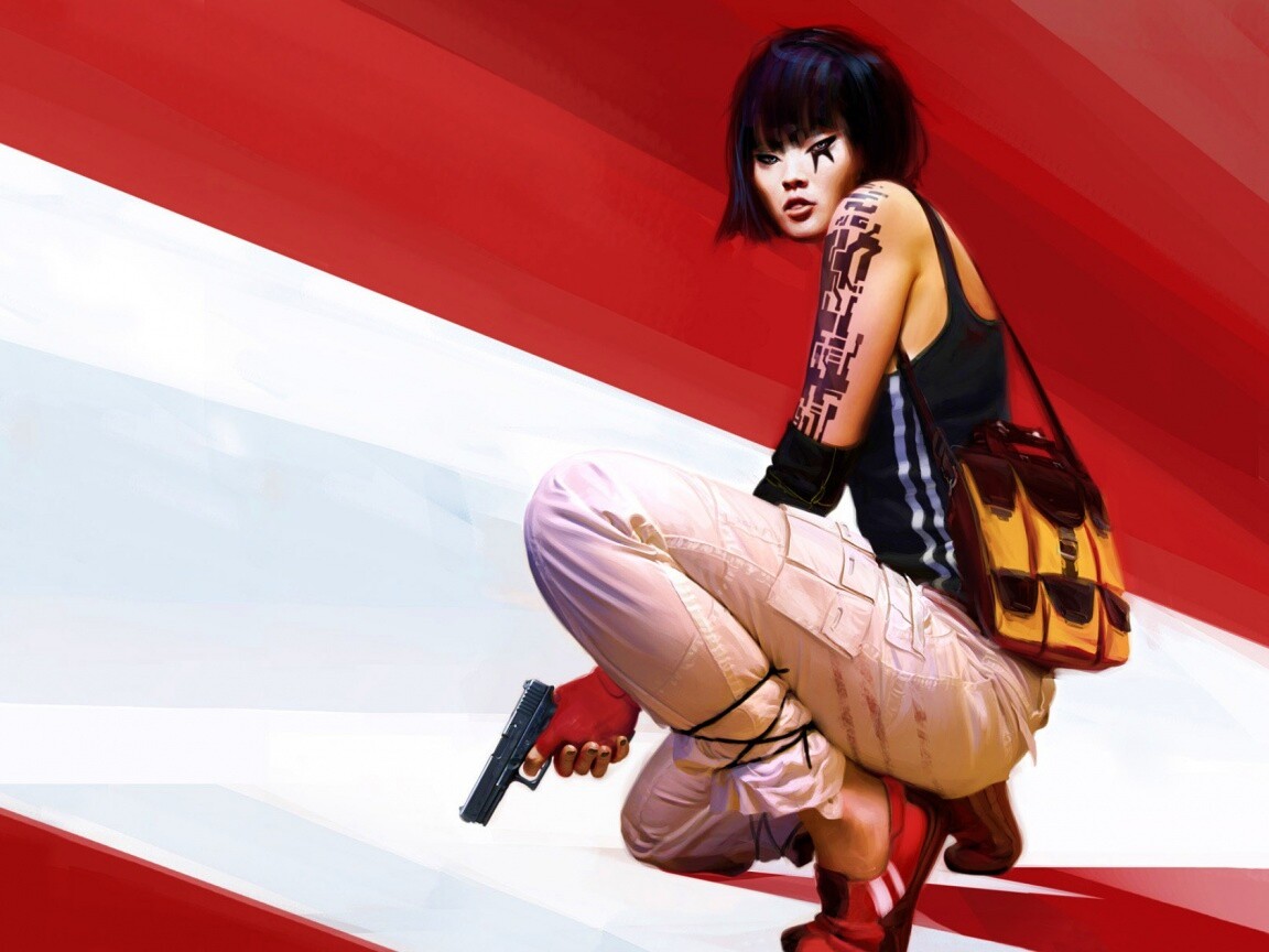 Фейт с пистолетом обои