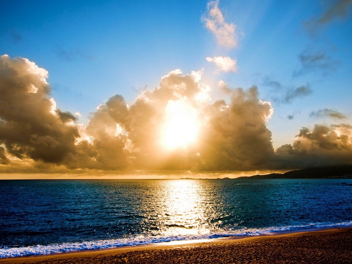 Солнечный пляж обои