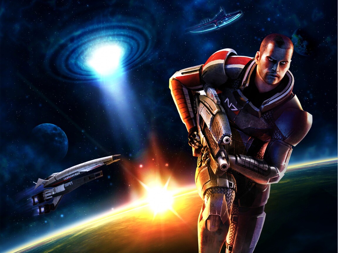 Шепард из вселенной Mass Effect обои