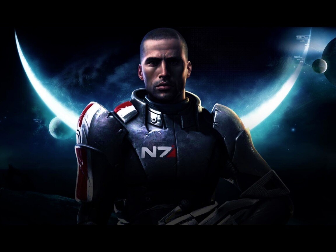 Шепард из Mass Effect обои