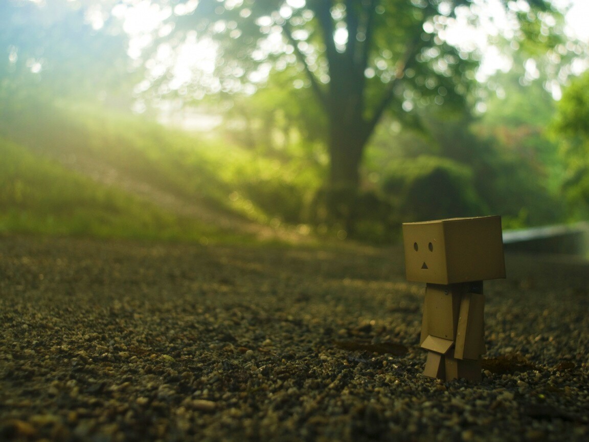 Картонный человечек обои