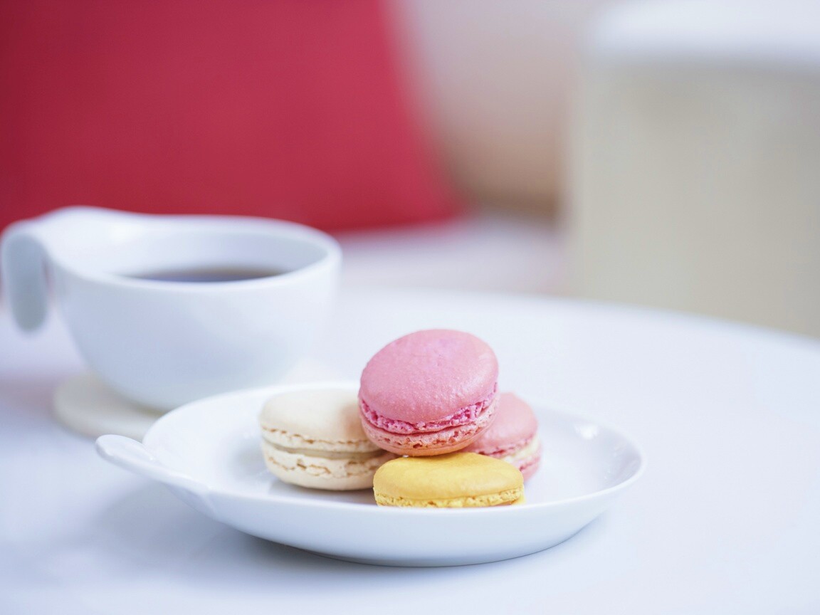 Кофе с пирожным обои