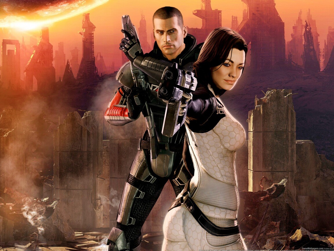 Шепард и Миранда обои