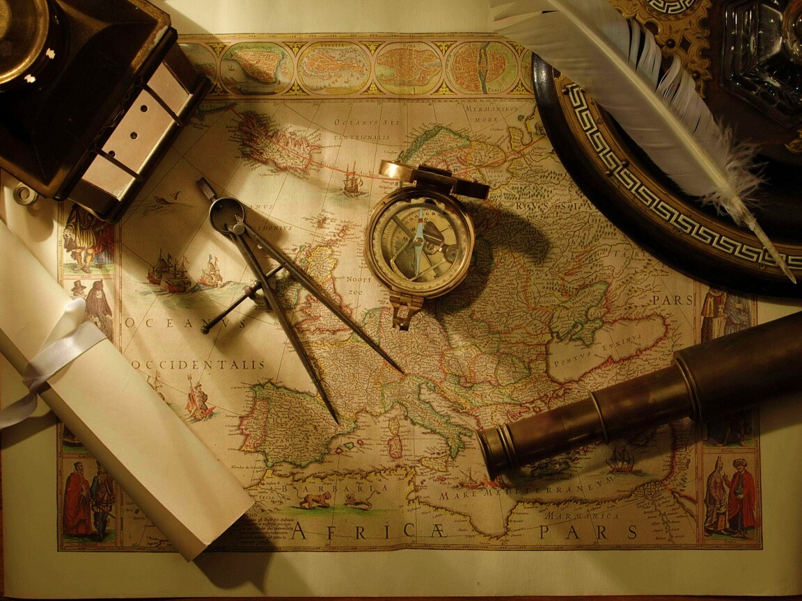 Карта путешественника обои