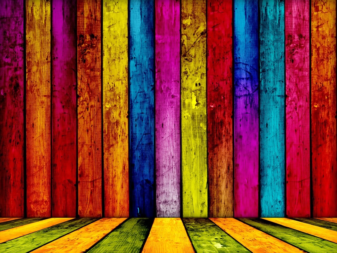 Разноцветные доски обои