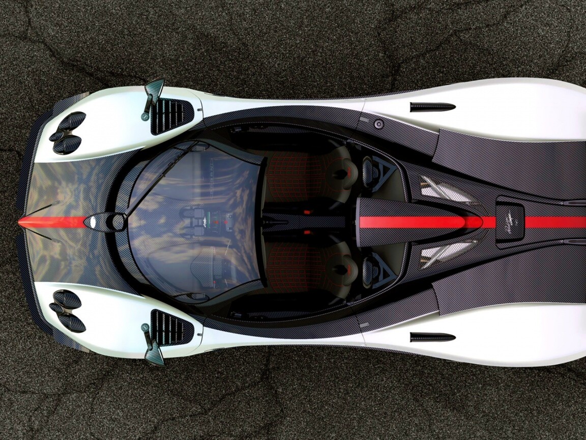 Пагани Зонда вид сверху обои