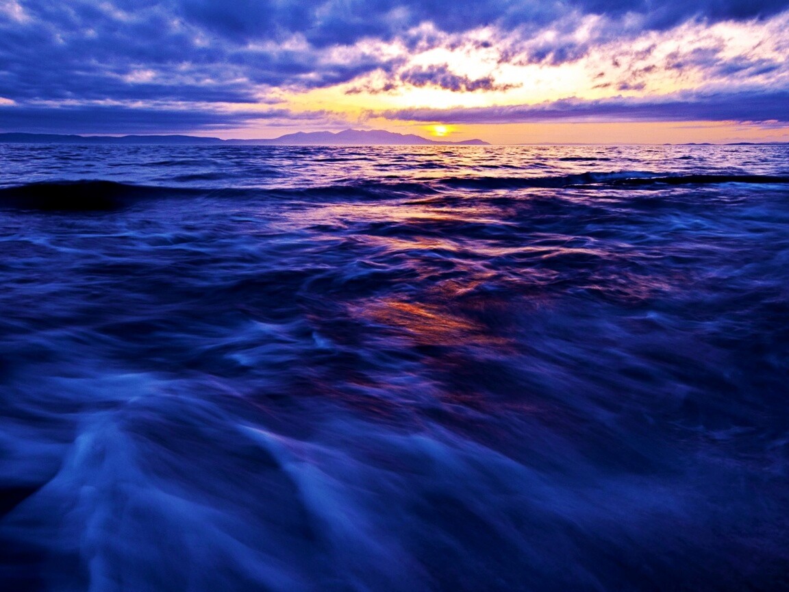 Красивый горизонт на море обои