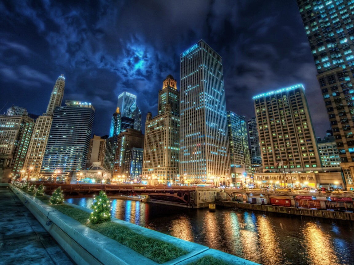 Потрясающий городской вид обои