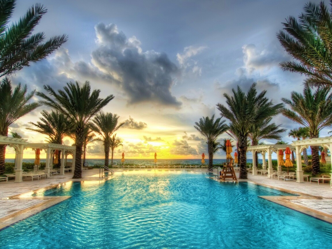 Бассейн обои