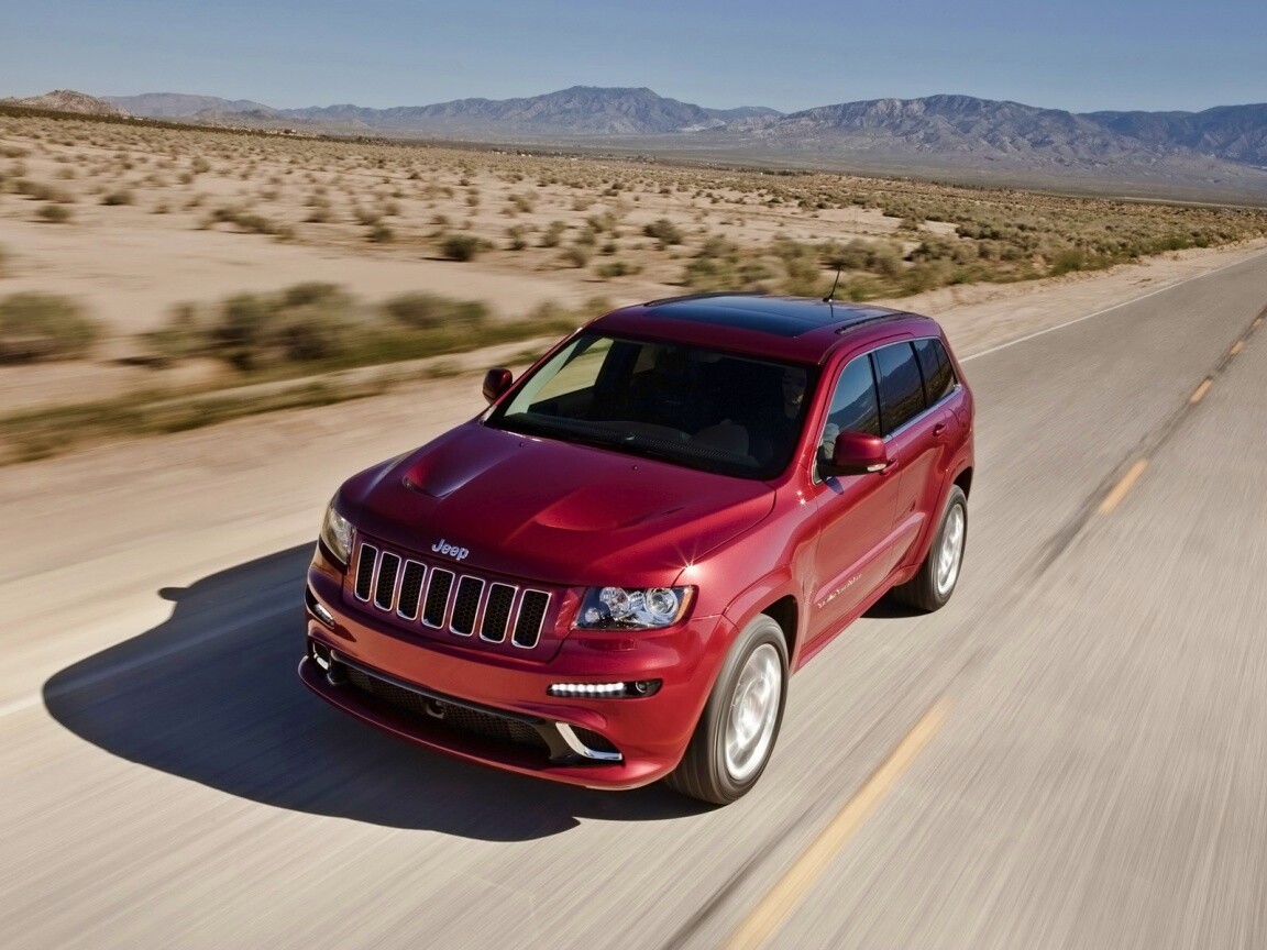 Красный Jeep обои