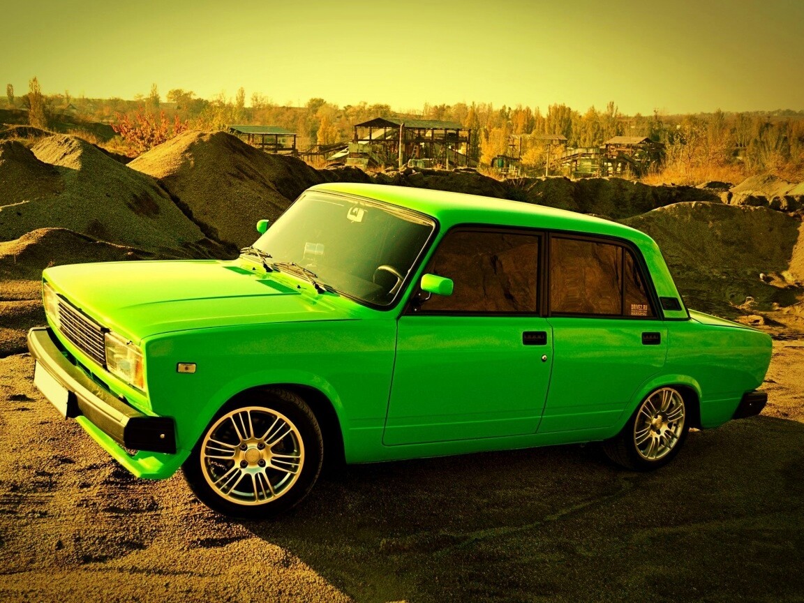 Кислотные жигули обои